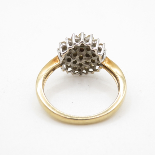 39 - 9ct gold diamond dress ring (4.4g) Size Q