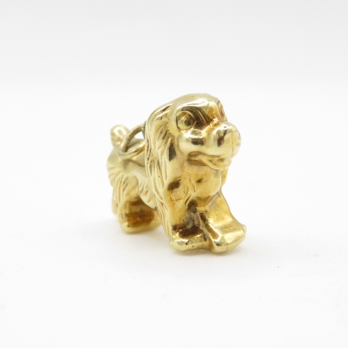 57 - 9ct gold king Charles spaniel charm (2.5g)