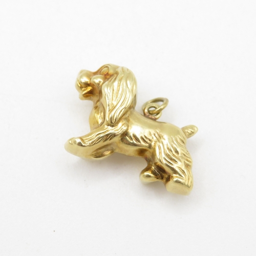 57 - 9ct gold king Charles spaniel charm (2.5g)