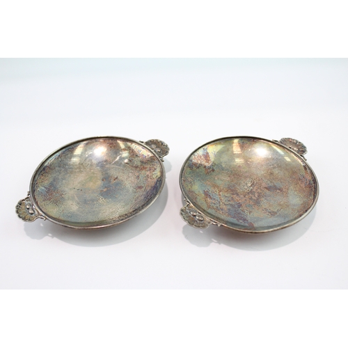 Pair of Vintage GEOG JENSEN Stamped .925 Sterling Silver Pin Trinket Dishes 70g