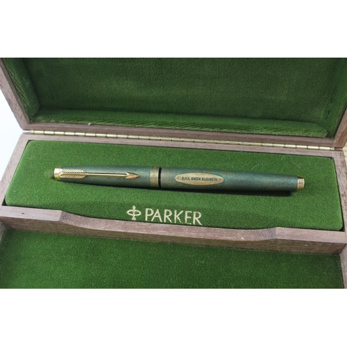Vintage Parker 75 RMS Queen Elizabeth Fountain Pen w/ 14ct Gold Nib WRITING