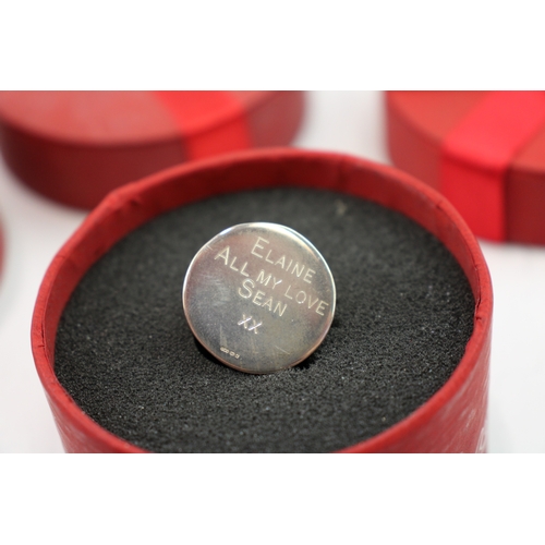 2 x Stamped .925 Sterling Silver Novelty 'My Last Rolo' Novelty Tokens ...