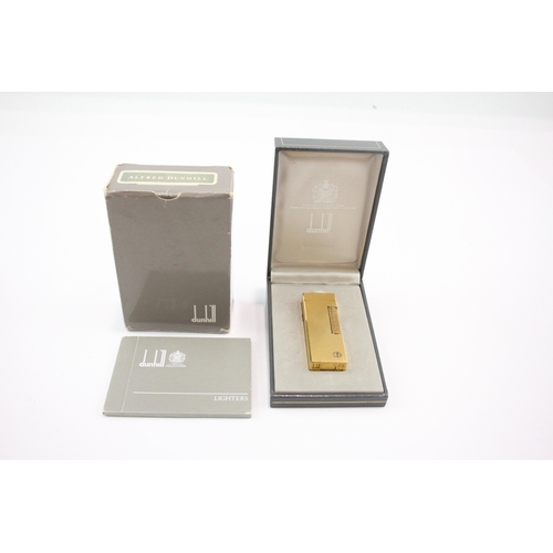 Dunhill Rollagas Pocket Lighter Gold Tone Plated