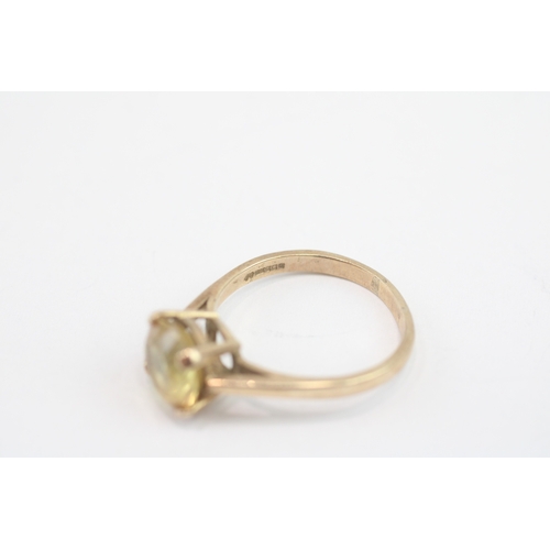 70 - 9ct gold citrine dress ring (3.2g) Size P