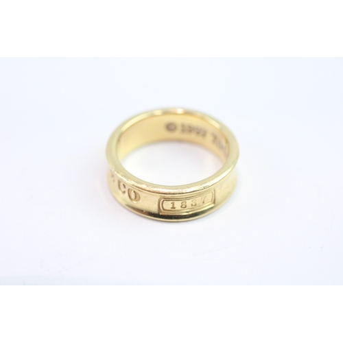 113 - 18ct gold tiffany & co ring (6.7g) Size N 1/2