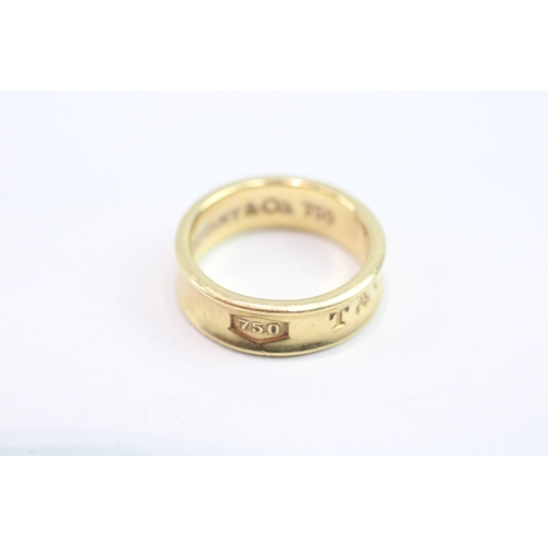 113 - 18ct gold tiffany & co ring (6.7g) Size N 1/2