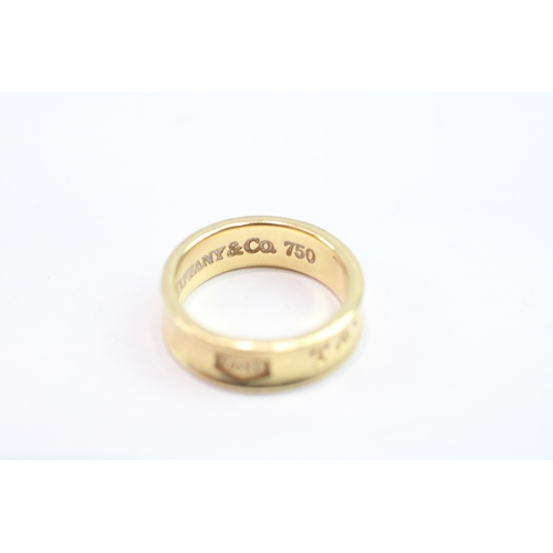 113 - 18ct gold tiffany & co ring (6.7g) Size N 1/2