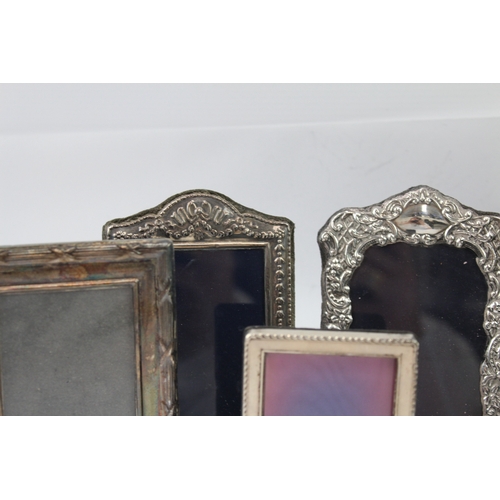 388 - 6 x Vintage Hallmarked .925 Sterling Silver Small Photograph Frames (664g)