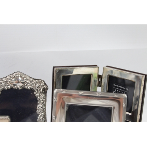 388 - 6 x Vintage Hallmarked .925 Sterling Silver Small Photograph Frames (664g)