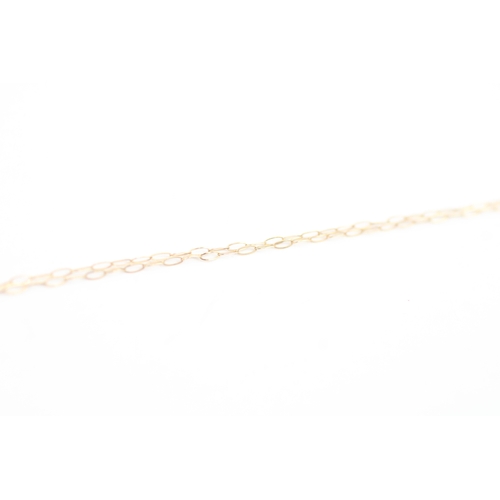 259 - 9ct gold ruby & emerald chilli pendant necklace (1.5g)