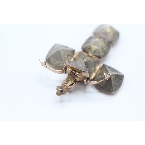 280 - 9ct gold and silver masonic ball (6.3g)
