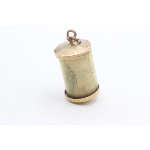 45 - 9ct gold 1 pound note charm pendant (2.7g)