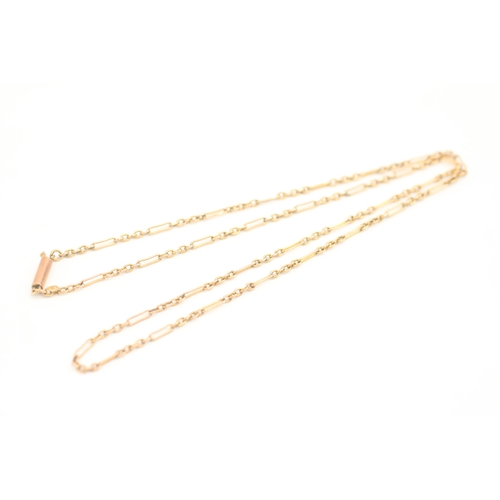47 - 9ct gold antique fancy belcher chain necklace (3.1g)