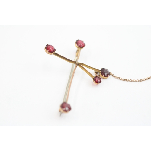 55 - 9ct gold Antique Southern Cross brooch (2.1g)