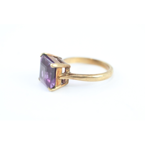 12 - 9ct gold amethyst dress ring by Cropp & Far (3.1g) Size I
