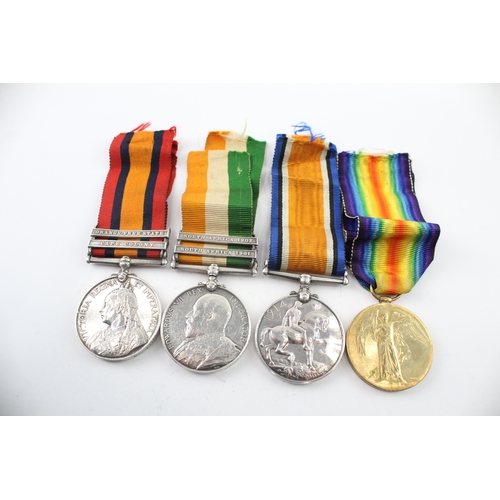 Boer War-WW1 Medal Group QSA-KSA Corpl H. Taylor Worcester R, WW1 Pair ...