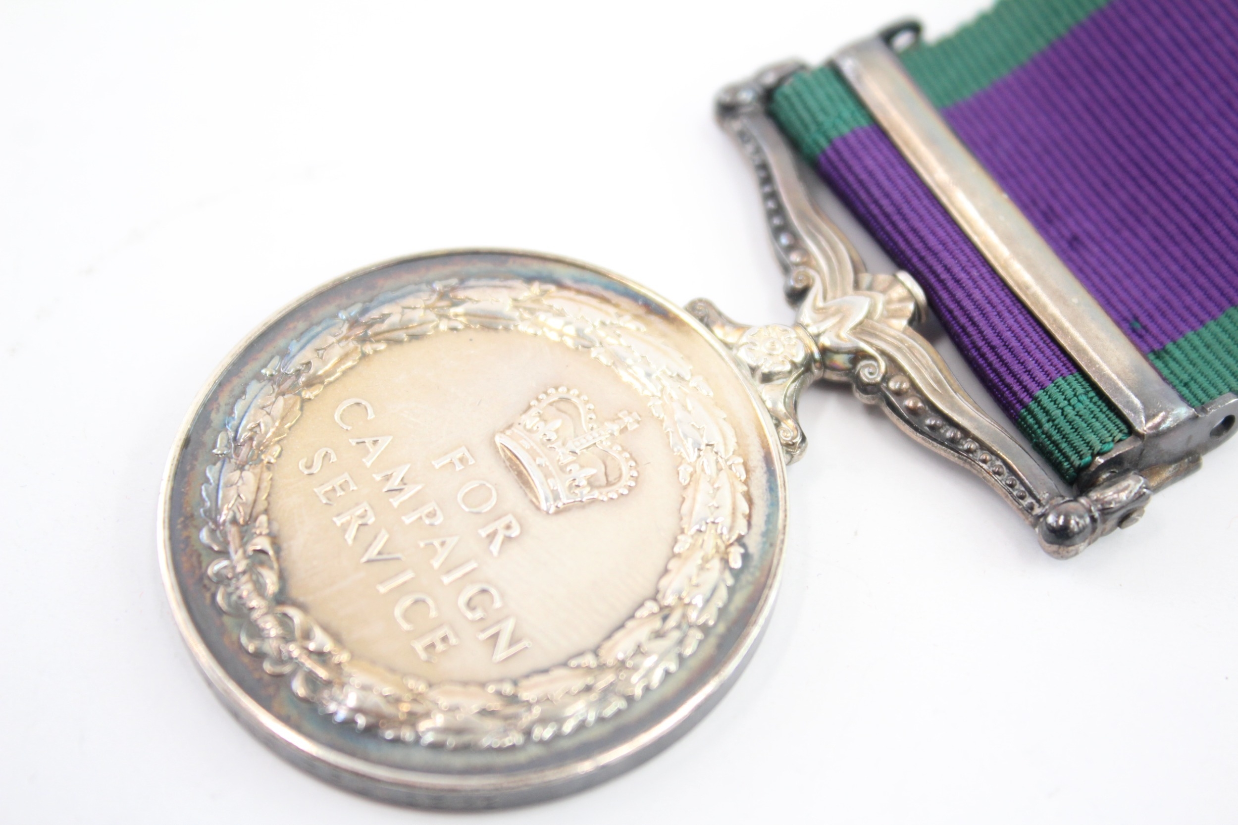 Boxed ERII CSM Northern Ireland 24201762 Gnr C.T.A Wilson RA