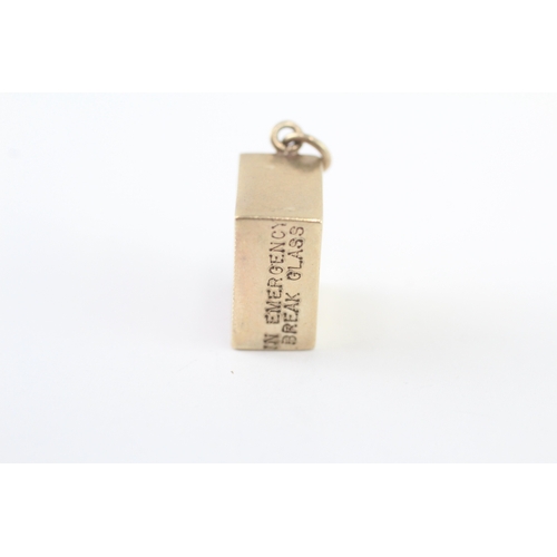 31 - 9ct gold emergency money charm (2.4g)