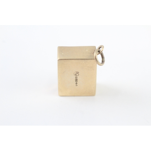 31 - 9ct gold emergency money charm (2.4g)