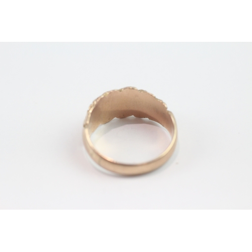 46 - 9ct gold antique twist ring (5.2g) Size P