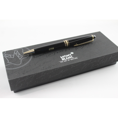 450 - Montblanc Meisterstuck Black Ballpoint Pen WRITING Boxed - HK1710024