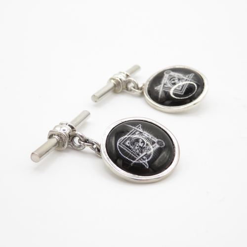 107 - Sterling Silver 925 Cuff Links (11.3g)