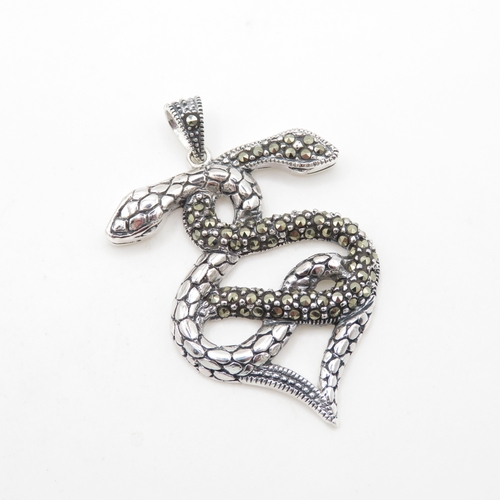 117 - Sterling Silver 925 Snake Pendant (8g)