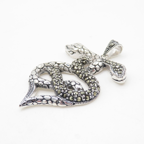 117 - Sterling Silver 925 Snake Pendant (8g)
