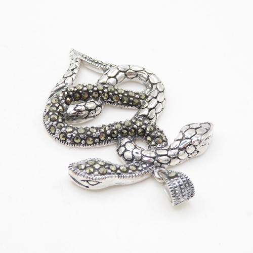 117 - Sterling Silver 925 Snake Pendant (8g)
