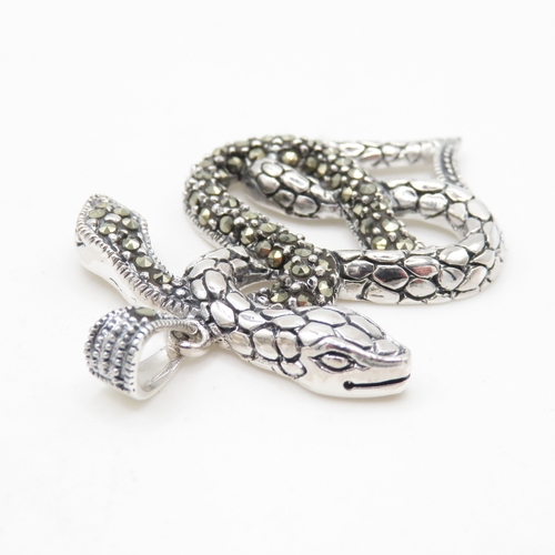 117 - Sterling Silver 925 Snake Pendant (8g)