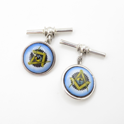 118 - Sterling Silver 925 Cuff Links (11.3g)
