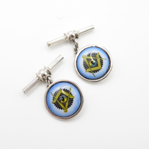 118 - Sterling Silver 925 Cuff Links (11.3g)