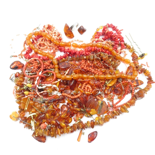77 - Collection of Costume Jewellery inc Coral 420g