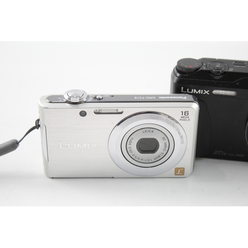 488 - Vintage Panasonic Lumix DMC-ZS35 & DMC-FS18 Digital Compact Cameras