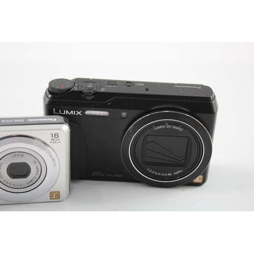 488 - Vintage Panasonic Lumix DMC-ZS35 & DMC-FS18 Digital Compact Cameras
