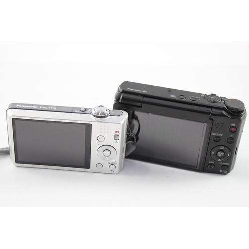 488 - Vintage Panasonic Lumix DMC-ZS35 & DMC-FS18 Digital Compact Cameras