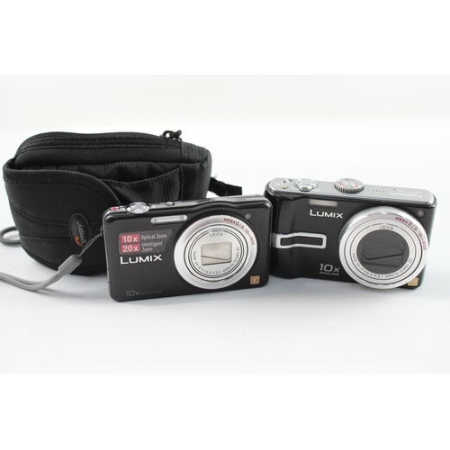 492 - Vintage Panasonic Lumix DMC-TZ3 & DMC-SZ1 Digital Compact Cameras