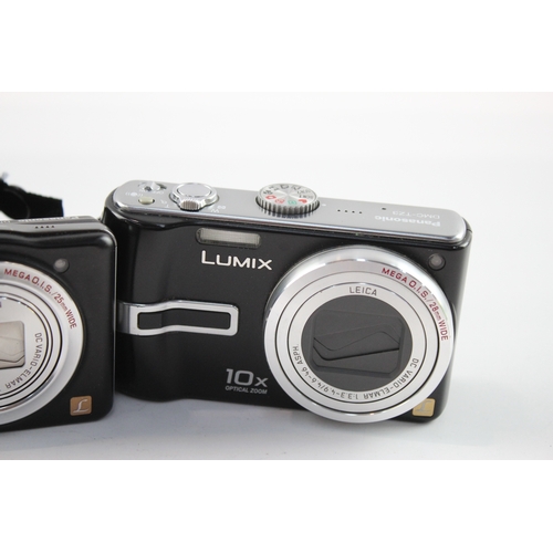 492 - Vintage Panasonic Lumix DMC-TZ3 & DMC-SZ1 Digital Compact Cameras