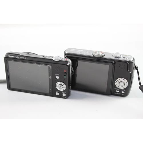 492 - Vintage Panasonic Lumix DMC-TZ3 & DMC-SZ1 Digital Compact Cameras
