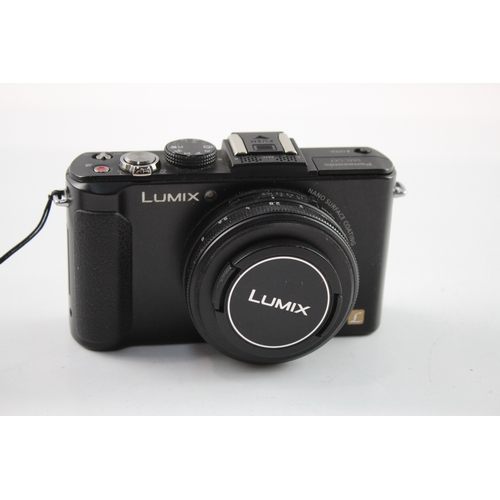 493 - Vintage Panasonic Lumix DMC-LX7 Digital Compact Camera w/ Leica Lens