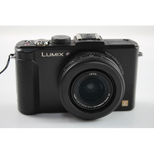 493 - Vintage Panasonic Lumix DMC-LX7 Digital Compact Camera w/ Leica Lens