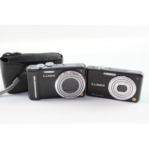499 - Vintage Panasonic Lumix DMC-TZ9 & DMC-FS10 Digital Compact Cameras