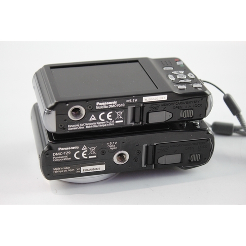499 - Vintage Panasonic Lumix DMC-TZ9 & DMC-FS10 Digital Compact Cameras