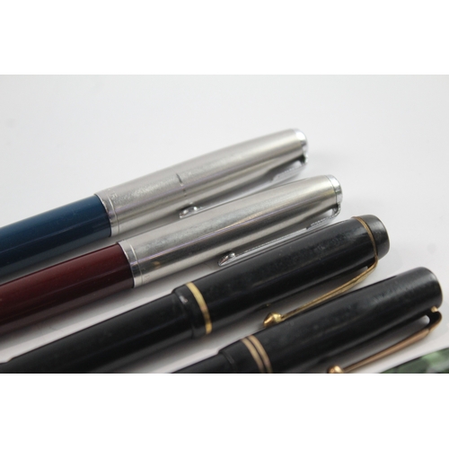 6 x Vintage Fountain Pens Inc 14ct Gold Nibs, Conway Stewart, Parker Etc