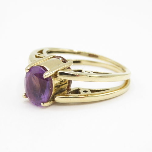 260 - 9ct gold reverso ring (5.2g) size O