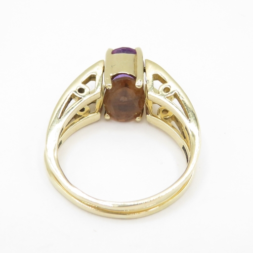 260 - 9ct gold reverso ring (5.2g) size O