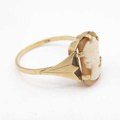 280 - 9ct gold Cameo ring (2g) size P