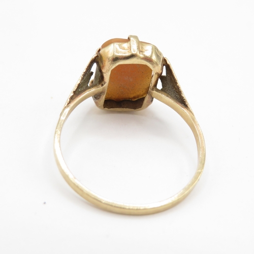 280 - 9ct gold Cameo ring (2g) size P