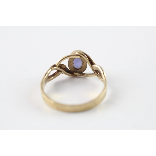 13 - 9ct gold iolite dress ring (2.5g) Size Q