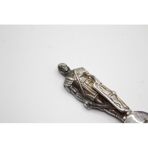 405 - Vintage .925 Sterling Silver Novelty Knight Finale Letter Opener 67g
